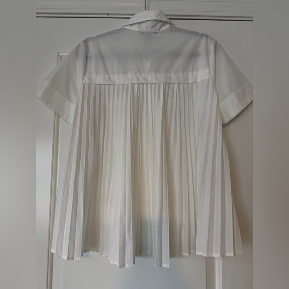 NWT Banana Republic Factory pleated back “mullet” blouse - Picture 5 of 14